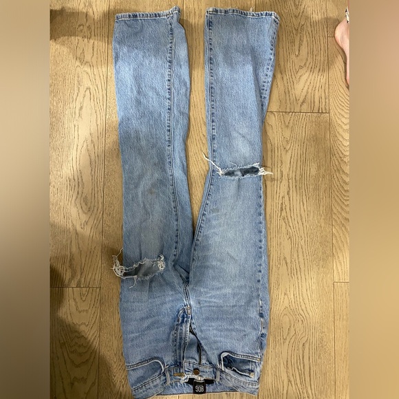 BDG light wash stretch high rise flare jeans - Picture 2 of 3